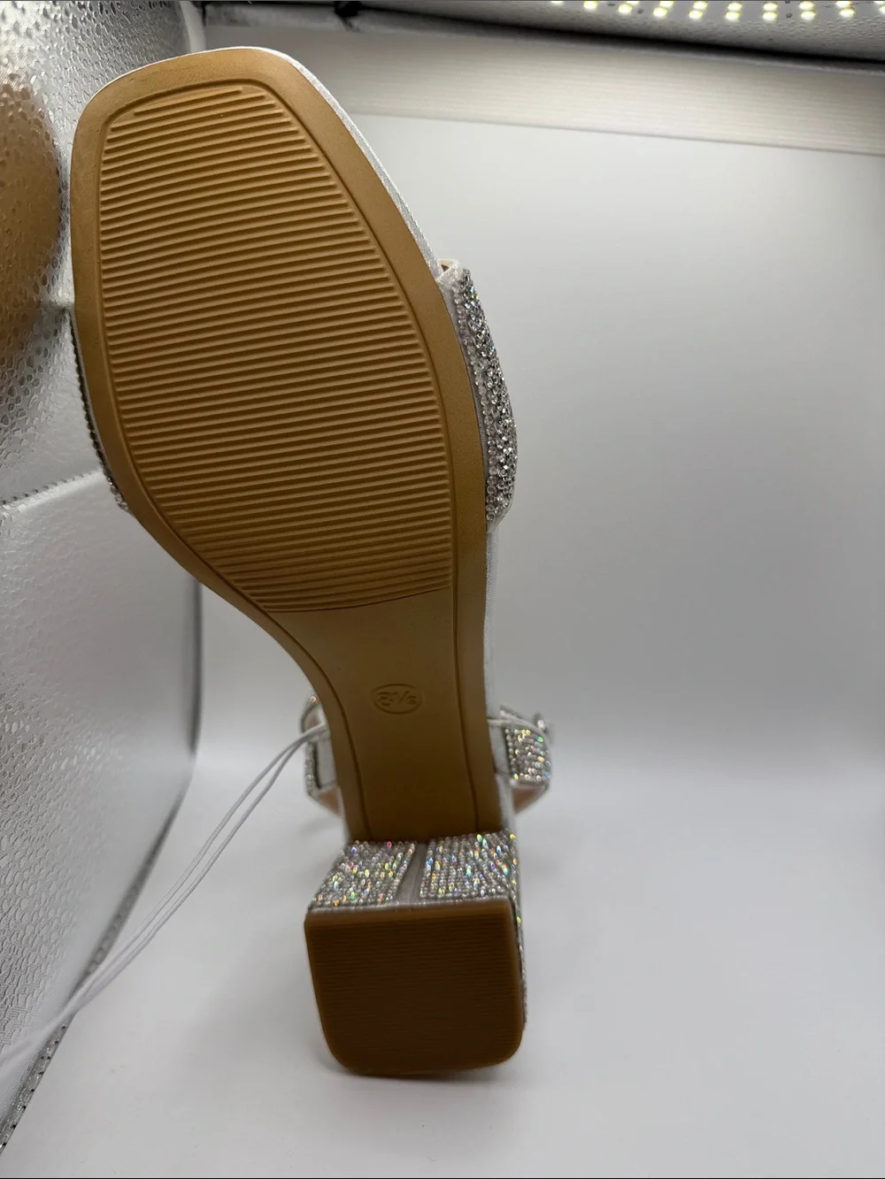 A New Day Shannon Crystal Heels with memory foam insole size 8.5 - Picture 6 of 6